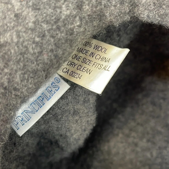 PRINCIPLES Grey Wool Felt Hat Stuffed Rim Classic One Size Fits Most - Picture 6 of 8